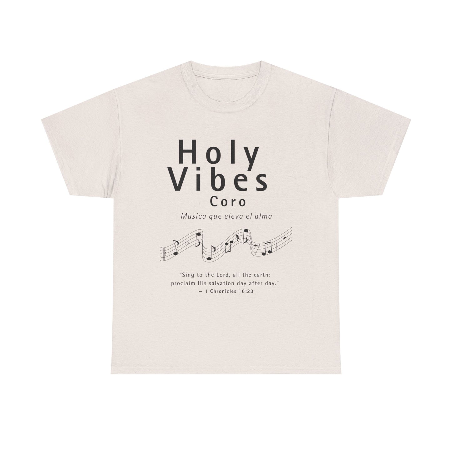 Camiseta unisex de algodón grueso Holy Vibes: camiseta musical inspiradora para la adoración