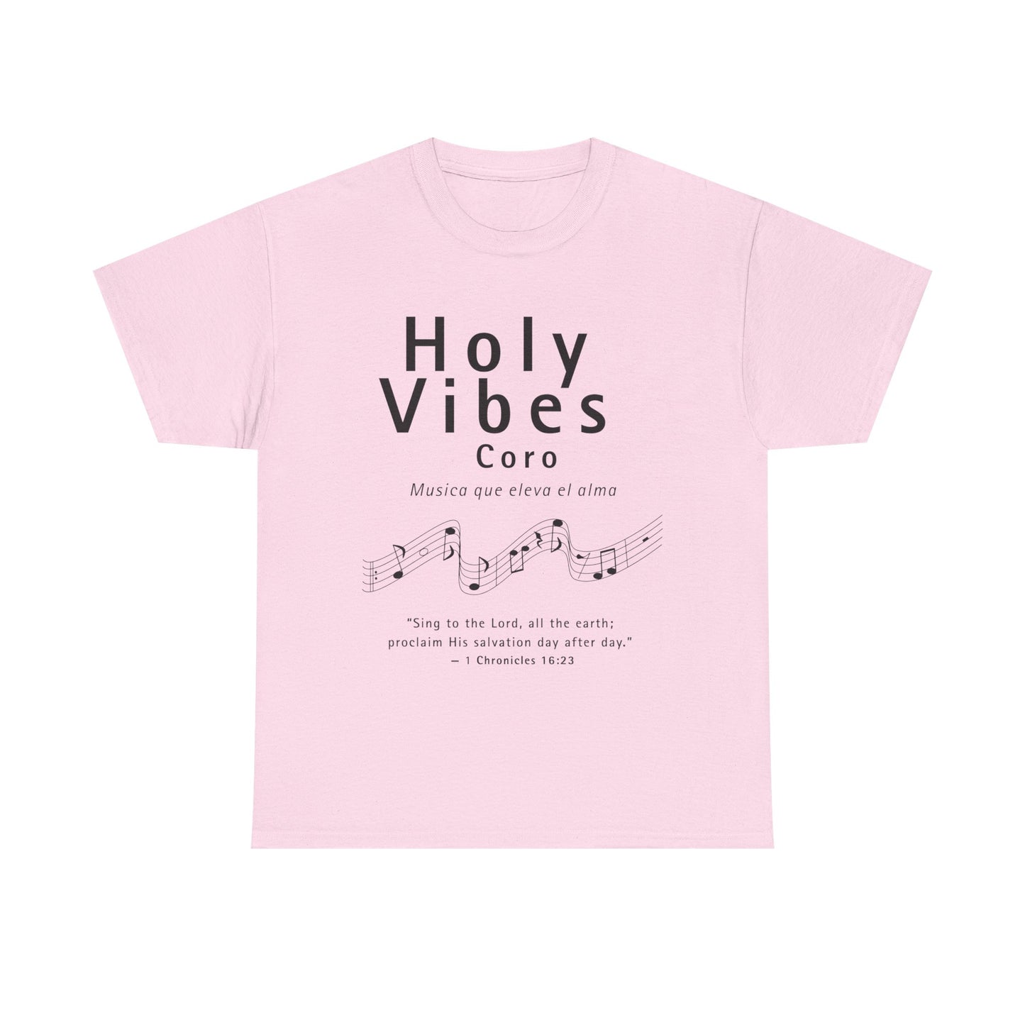 Camiseta unisex de algodón grueso Holy Vibes: camiseta musical inspiradora para la adoración