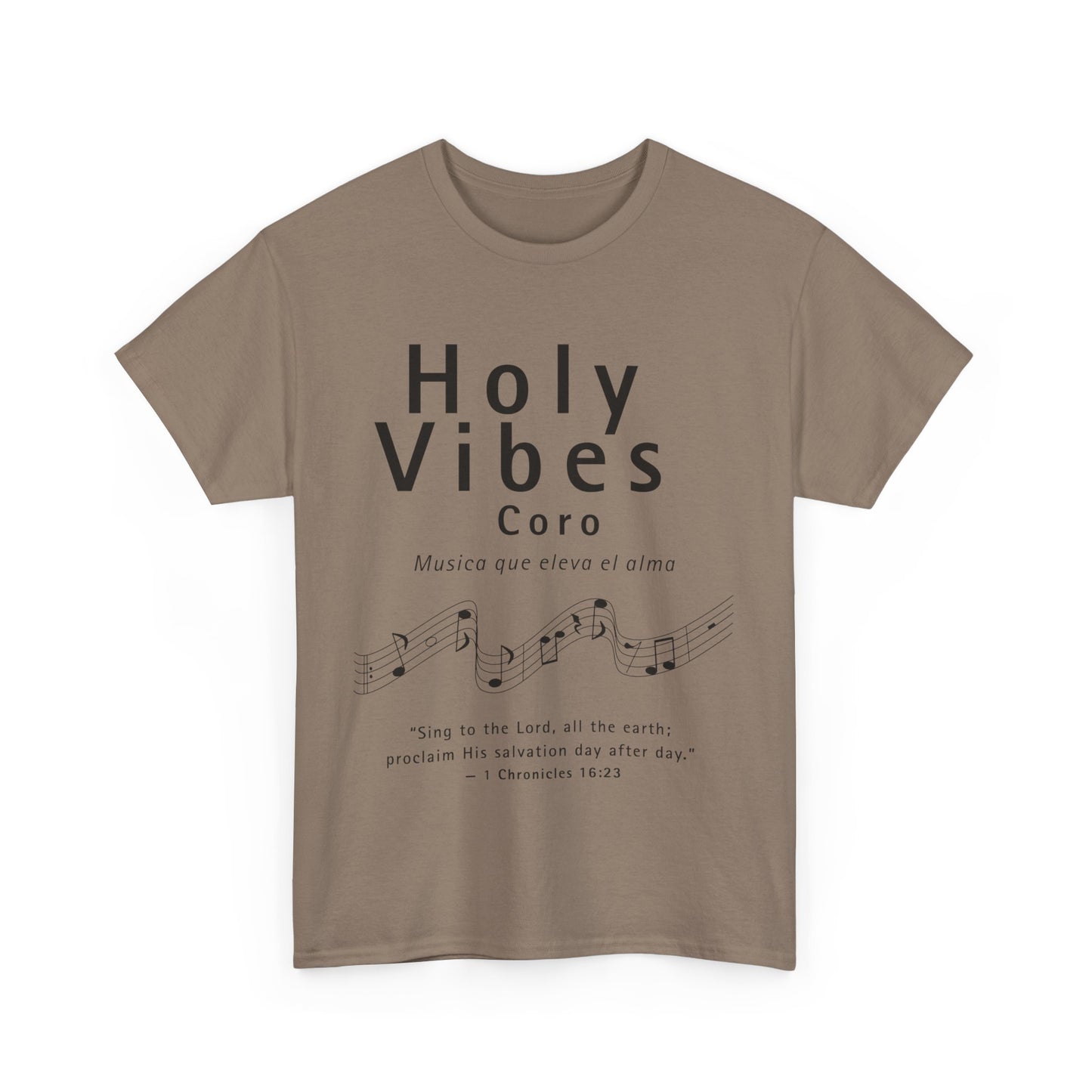 Camiseta unisex de algodón grueso Holy Vibes: camiseta musical inspiradora para la adoración