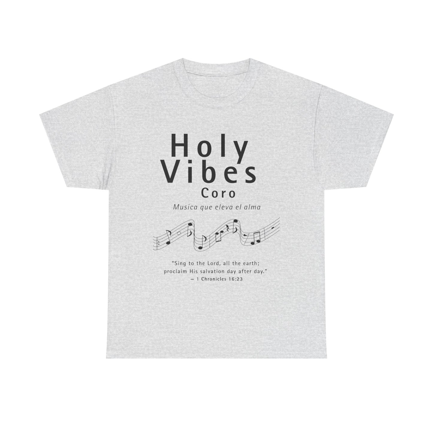 Camiseta unisex de algodón grueso Holy Vibes: camiseta musical inspiradora para la adoración