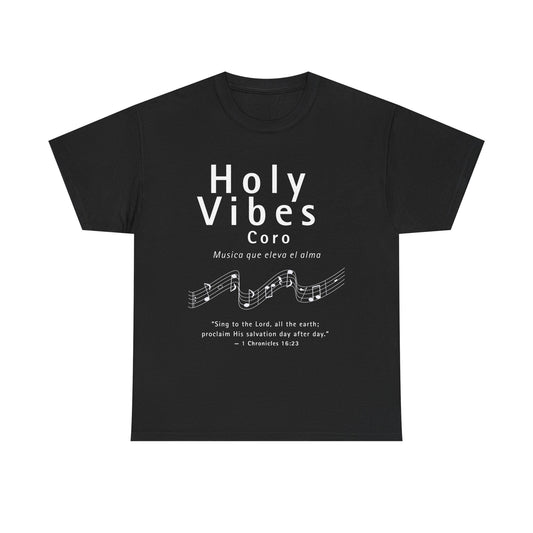 Holy Vibes Unisex Heavy Cotton Tee - Uplifting Music Inspired Shirt