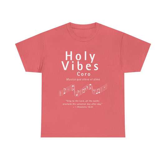 Holy Vibes Unisex Heavy Cotton Tee - Uplifting Music Inspired Shirt