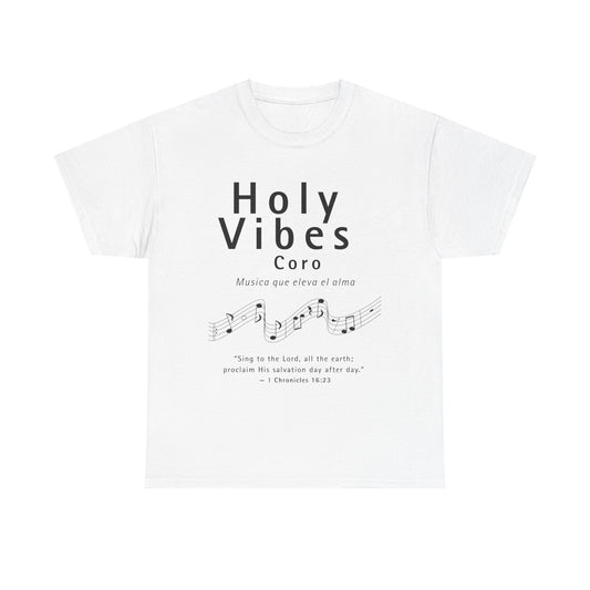 Holy Vibes Unisex Heavy Cotton Tee - Inspirational Music Shirt for Worship