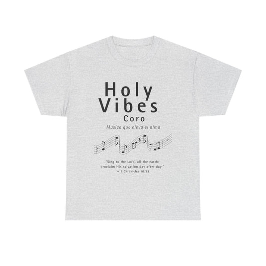 Holy Vibes Unisex Heavy Cotton Tee - Inspirational Music Shirt for Worship
