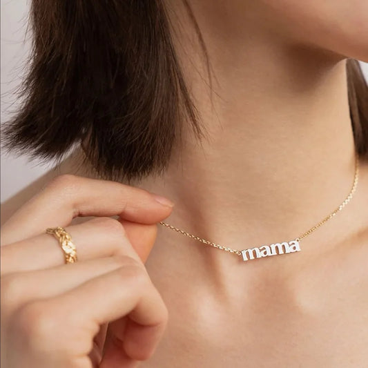 Collar Mamá - Baño de Oro de 18k